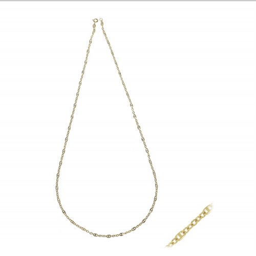 Χρυσή Unisex Αλυσίδα Κ14 (PP50D)